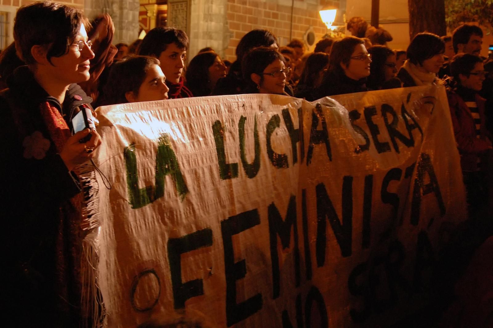 Una de las múltiples manifestaciones que tuvieron como punto de partida El Patio Maravillas. Esta, del 26 de enero de 2008.