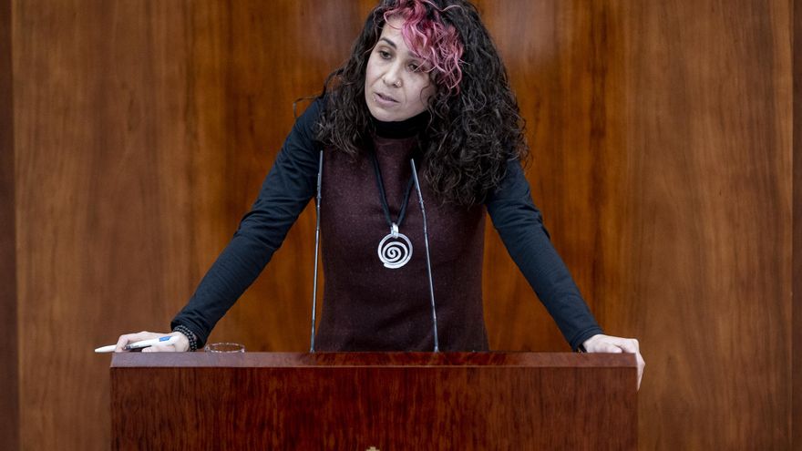 La diputada de Unidas Podemos en la Asamblea de Madrid, Vanessa Lillo