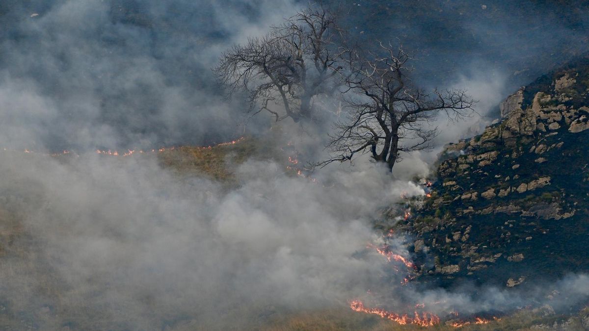 Cantabria lucha aún contra once incendios forestales activos en un mes que supera los 200 fuegos provocados