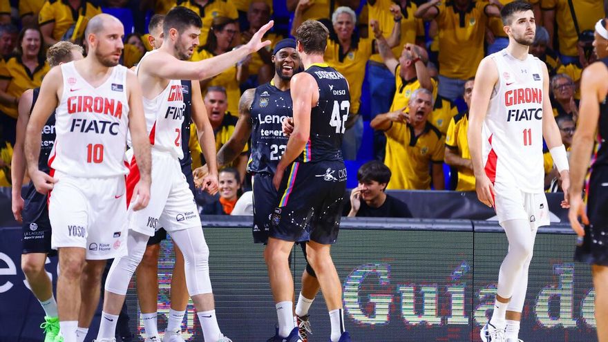 Trabajada victoria del Lenovo Tenerife ante un peleón Girona