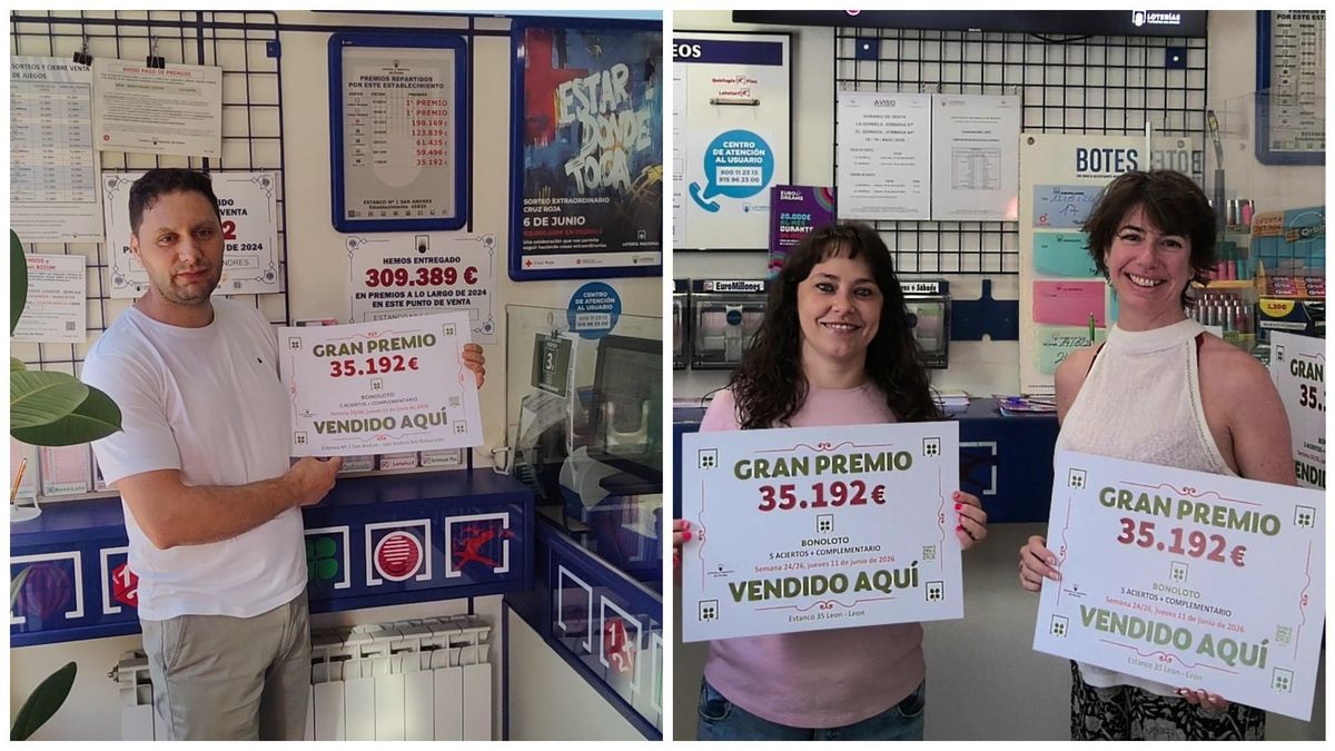 La suerte se concentra en León: dos grandes premios de Bonoloto en España caen a escasos kilómetros
