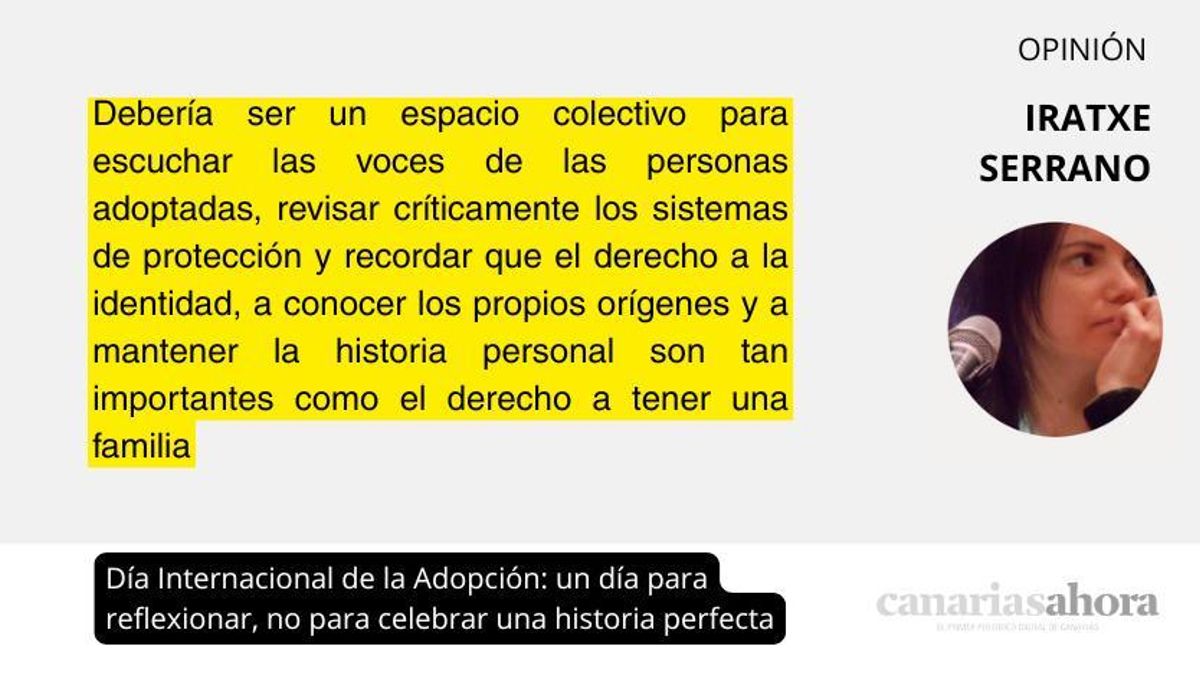 Día Internacional de la Adopción: un día para reflexionar, no para celebrar una historia perfecta