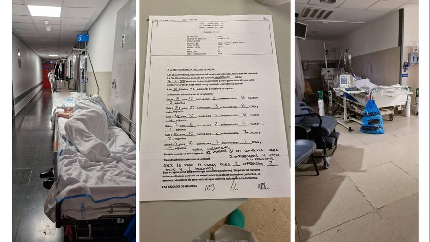 La gripe sigue subiendo en Madrid mientras las Urgencias de los hospitales usan sus pasillos para tratar enfermos