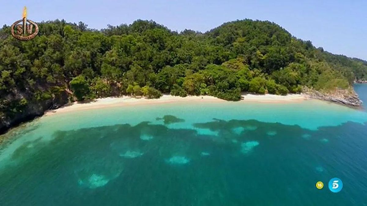Playa Uva, en una imagen de archivo de 'Supervivientes'
