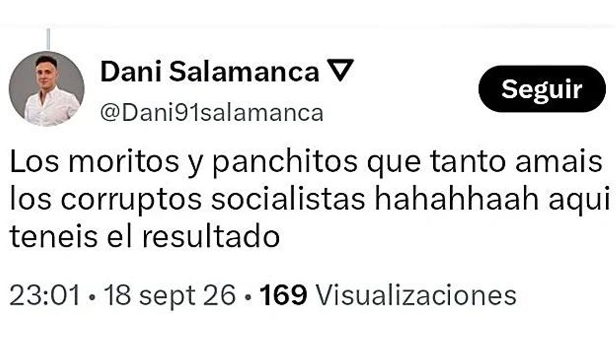 Tuit del entrenador cesado.