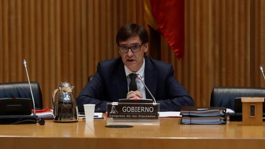 El ministro de Sanidad, Salvador Illa, comparece de nuevo ante la Comisión de Sanidad del Congreso de los Diputados para informar sobre las medidas adoptadas por su departamento ante la pandemia de coronavirus, que en España, según ha declarado en los últimos días, se encuentra en la fase de estabilización.
