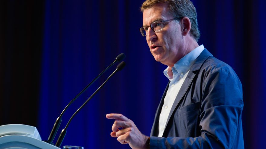 El presidente nacional del Partido Popular (PP), Alberto Núñez Feijóo.