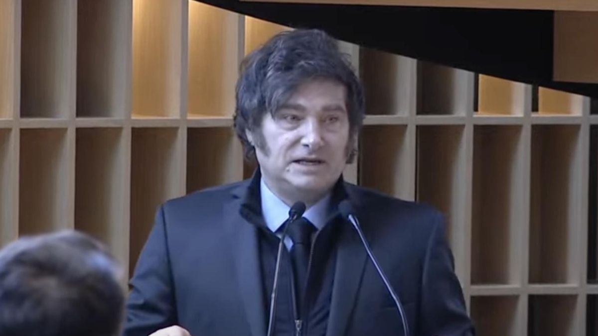 Milei en la inauguración del nuevo edificio de Corporación América