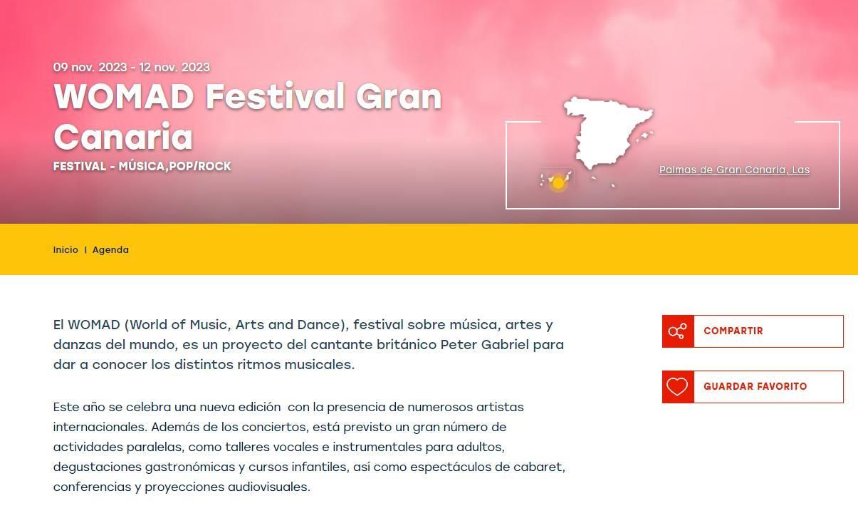 Noticia con más interacciones sobre WOMAD