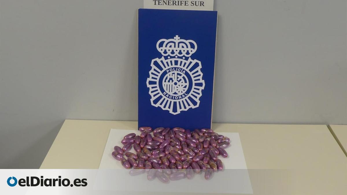 Se come casi 80 bellotas de hachís y acaba detenido al aterrizar en Canarias