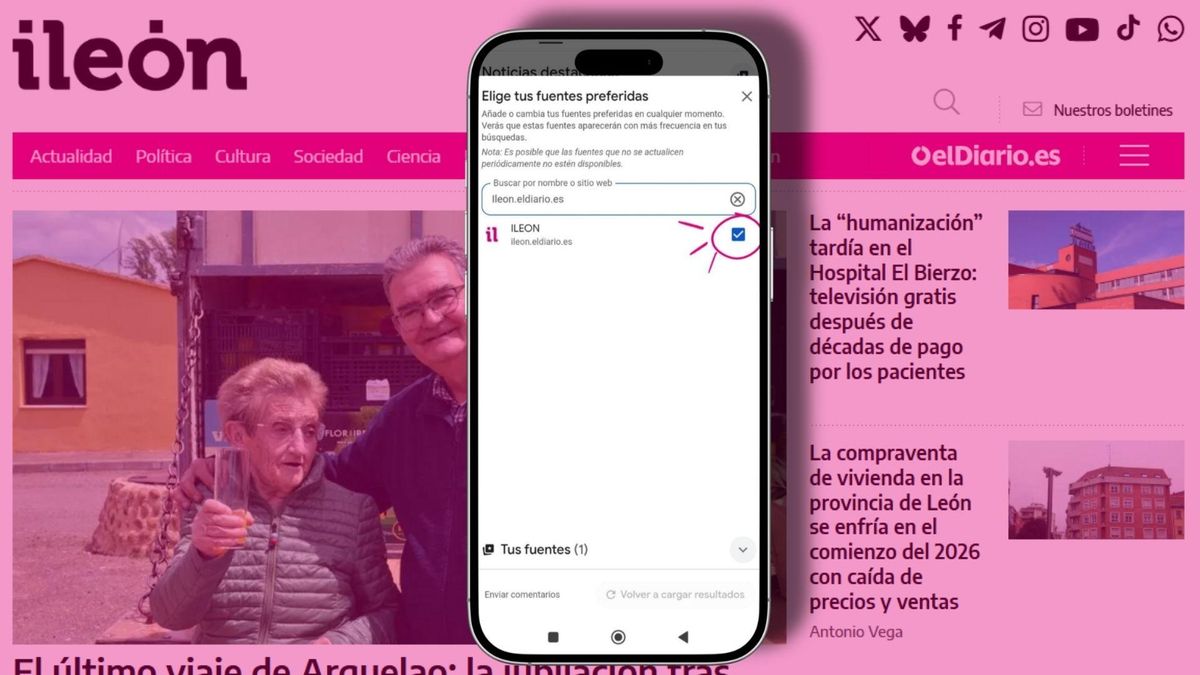 Así puedes seguir a ILEÓN en Google para seguir la actualidad y ver nuestras noticias primero