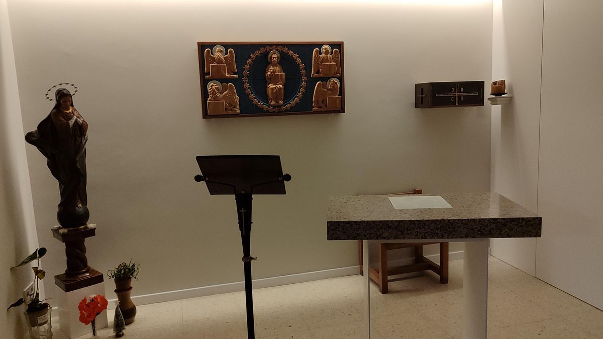 Imagen de la sala de reflexión del Hospital de Bellvitge