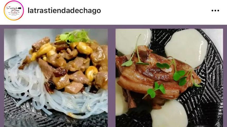 Platos de La Trastienda de Chago
