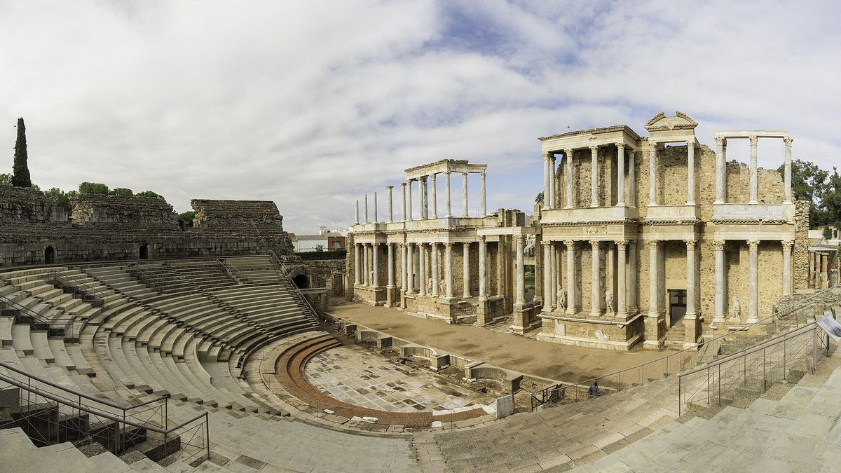 Vista del Teatro Romano de Mérida.