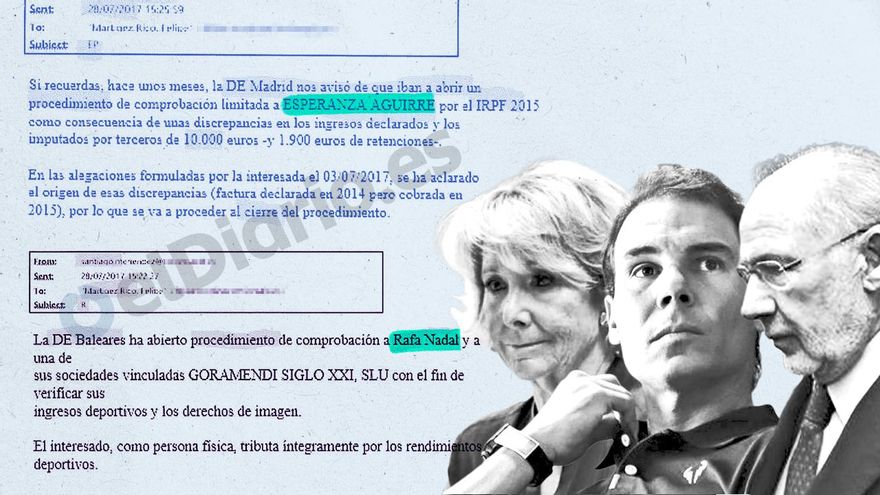 The fiscal brigade supplied Montoro a arsenal of "Reserved information" on relevant objectives