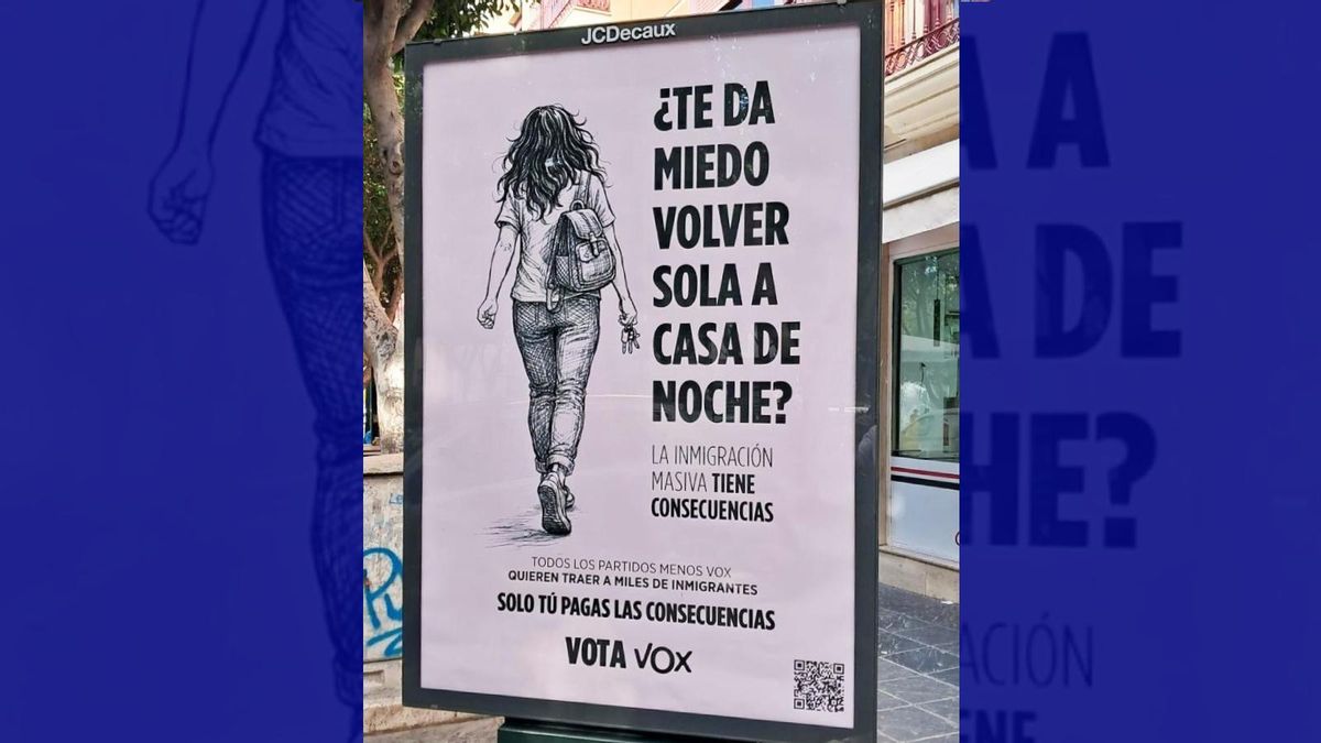 Cartel electoral de Vox denunciado por el PSOE-A.