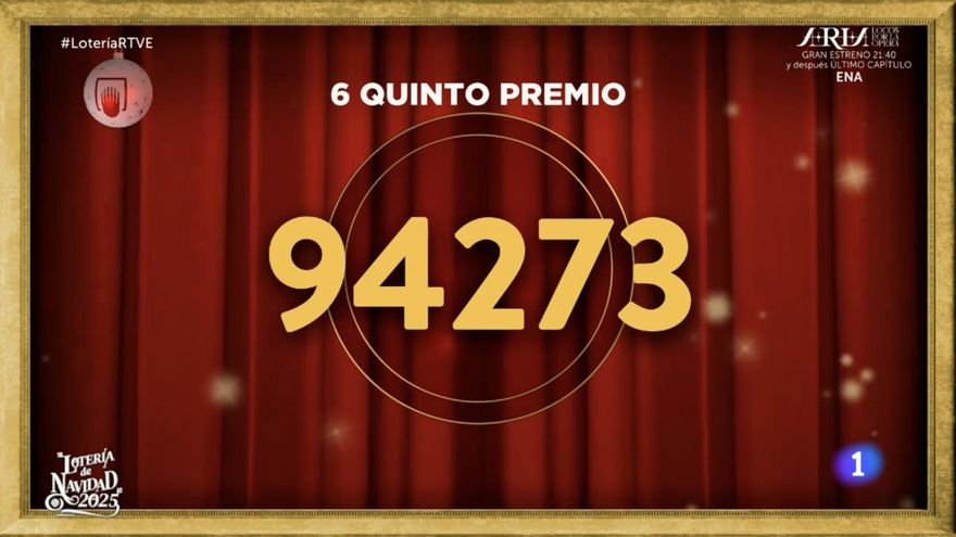 Quinto premio para el 94273