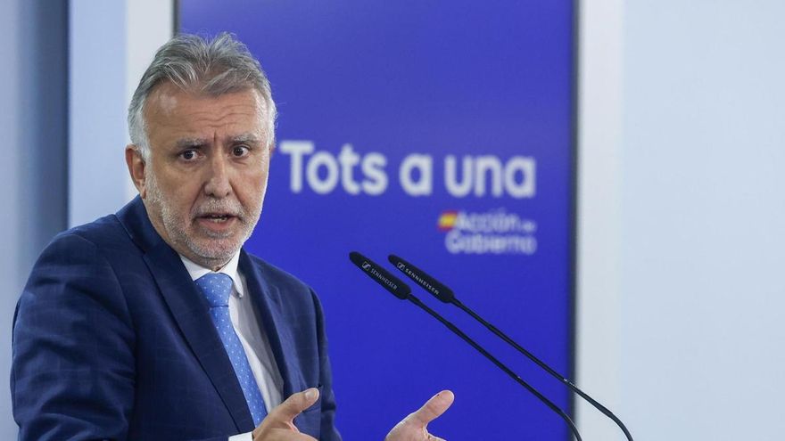 Rueda de prensa de Ángel Víctor Torres tras la reunión de Pedro Sánchez y Salvador Illa