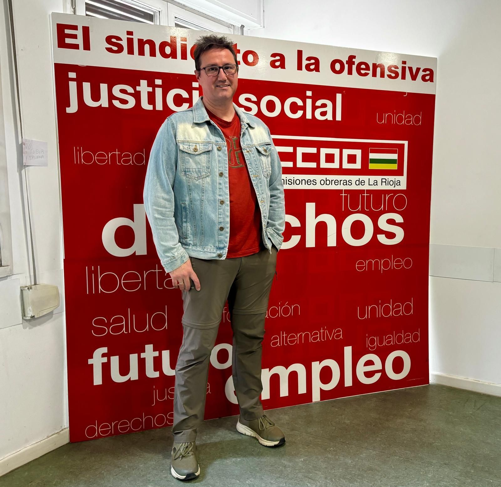 El secretario general de CCOO de Hábitat , Javier García.
