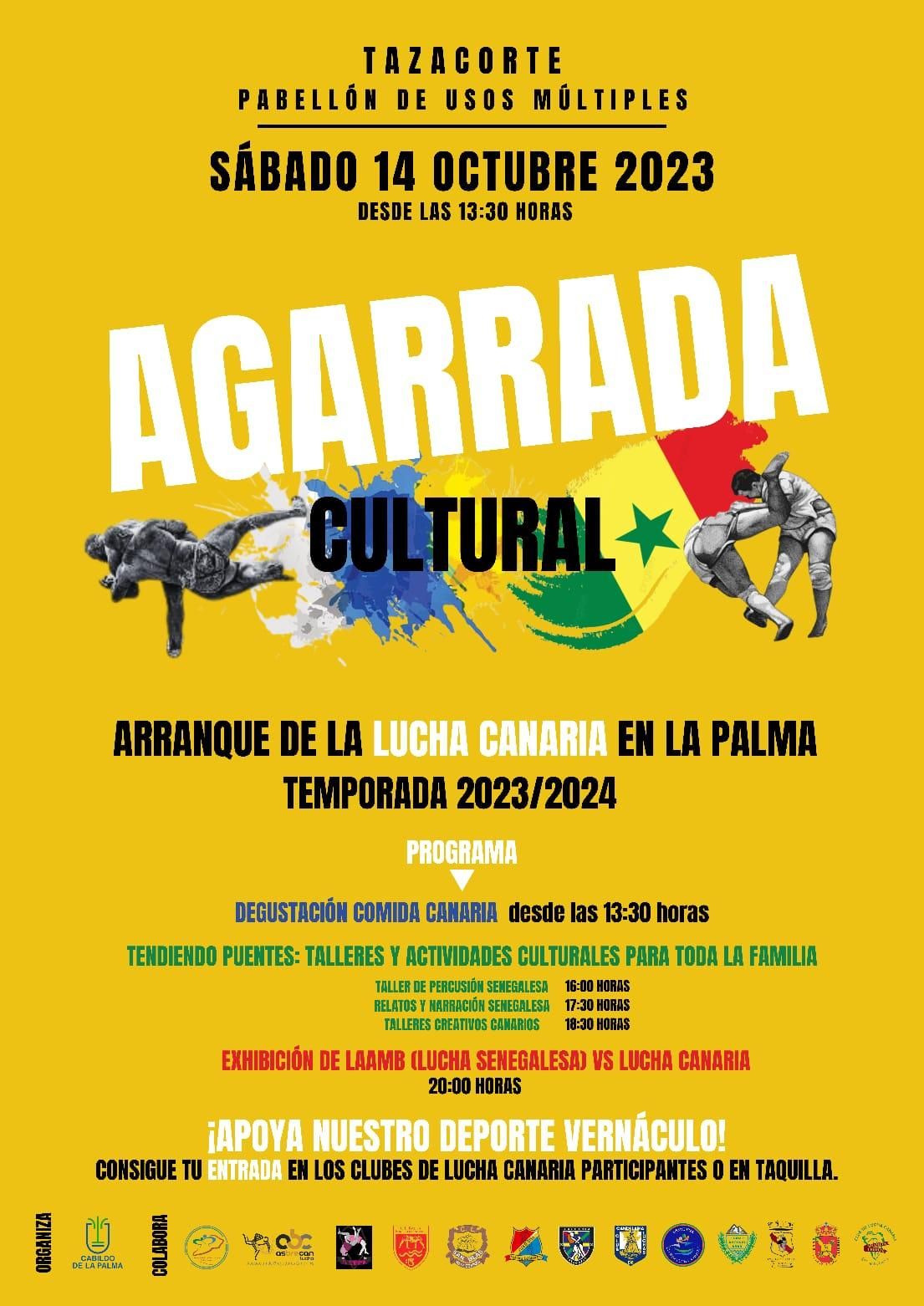 Cartel de la agarrada cultural.