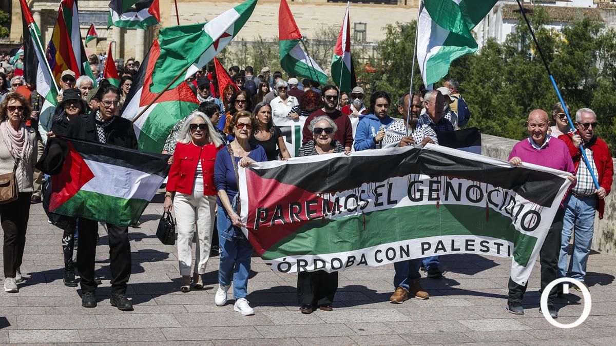 Manifestación en Córdoba a favor de Palestina