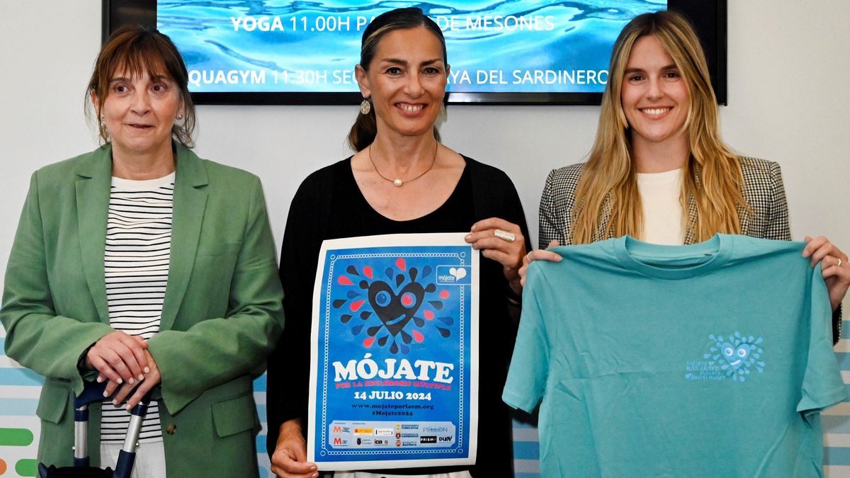 Presentación de la campaña ‘Mójate por la esclerosis múltiple’.