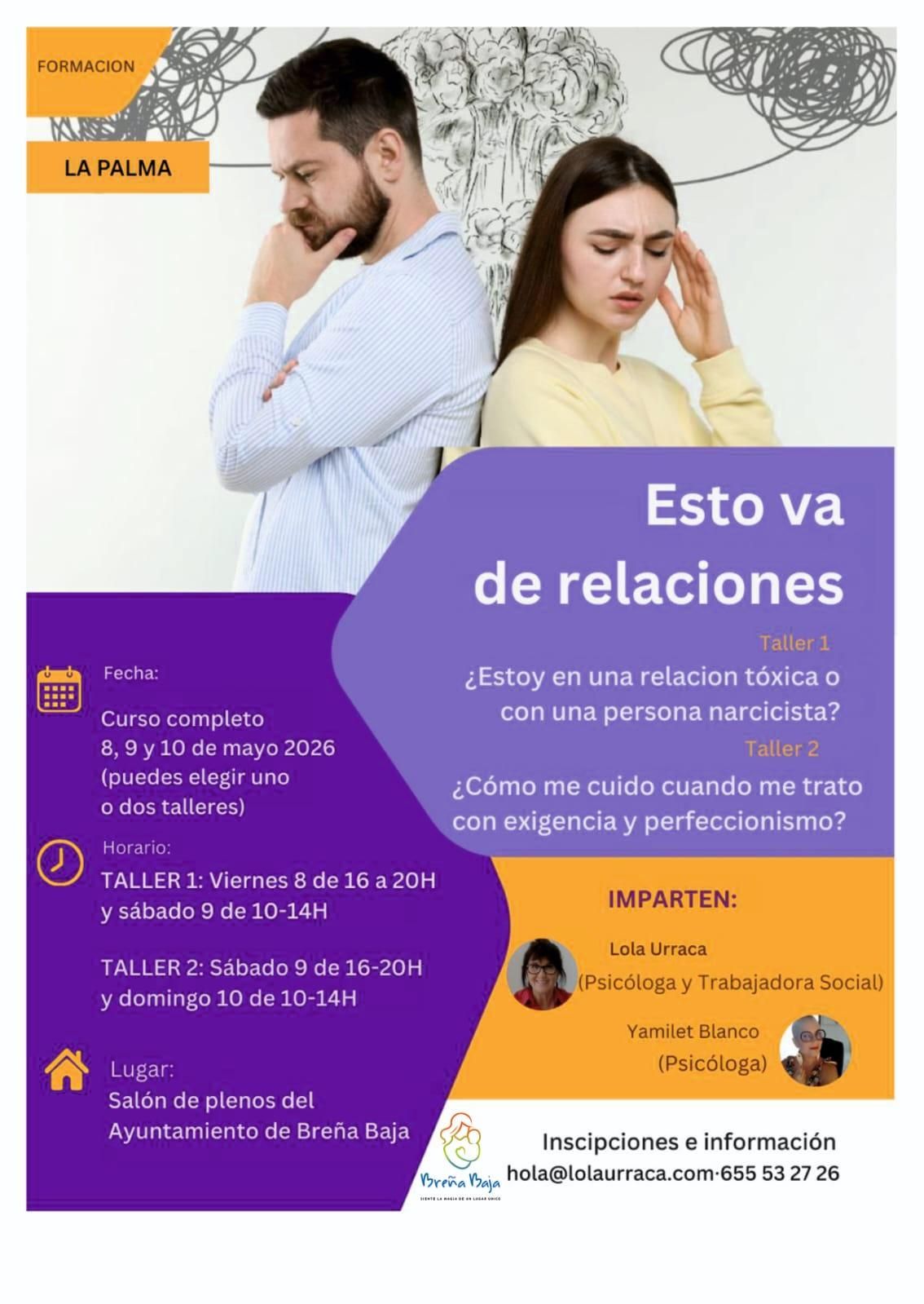 Cartel de la formación 'Esto va de relaciones'.