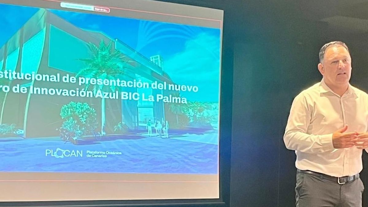 Manuel González en la presentación del BIC La Palma.