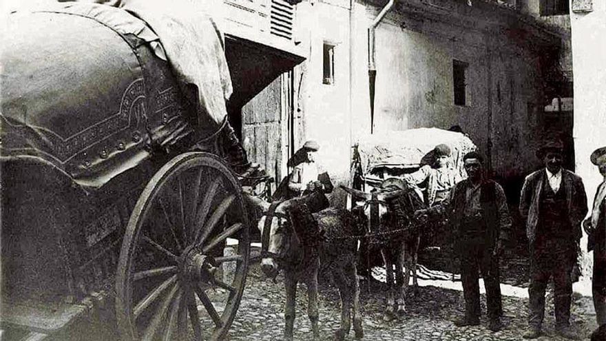 La arriería maragata y argollana que transportaba de todo hace más de cien años para financiar la expansión de León