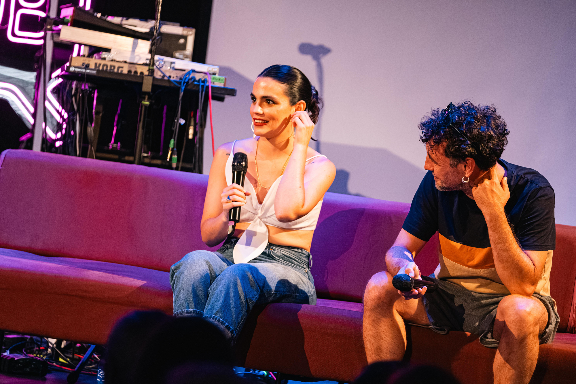 La Maria i Arnau, de Malifeta, en la I Festa pel Valencià d'elDiario.es.