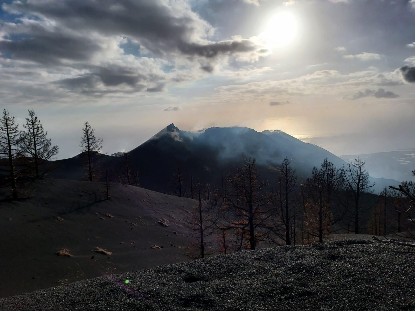 Estado actual del cono del volcán. Foto: ANA GARCÍA