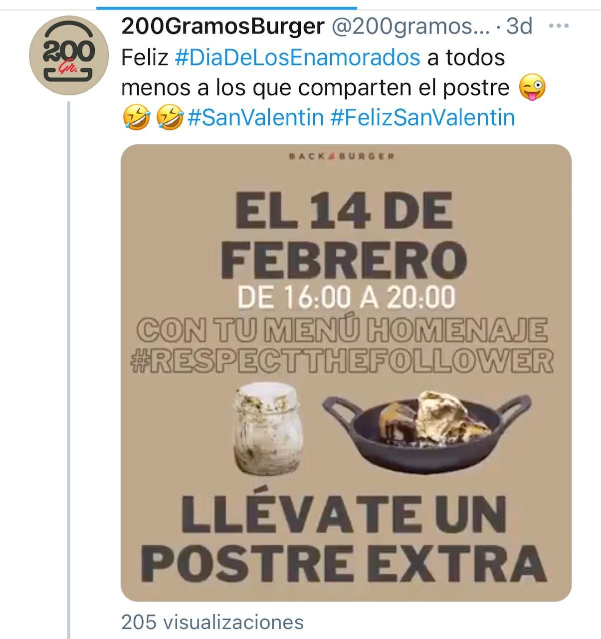 Twitter de 200 gramos burger