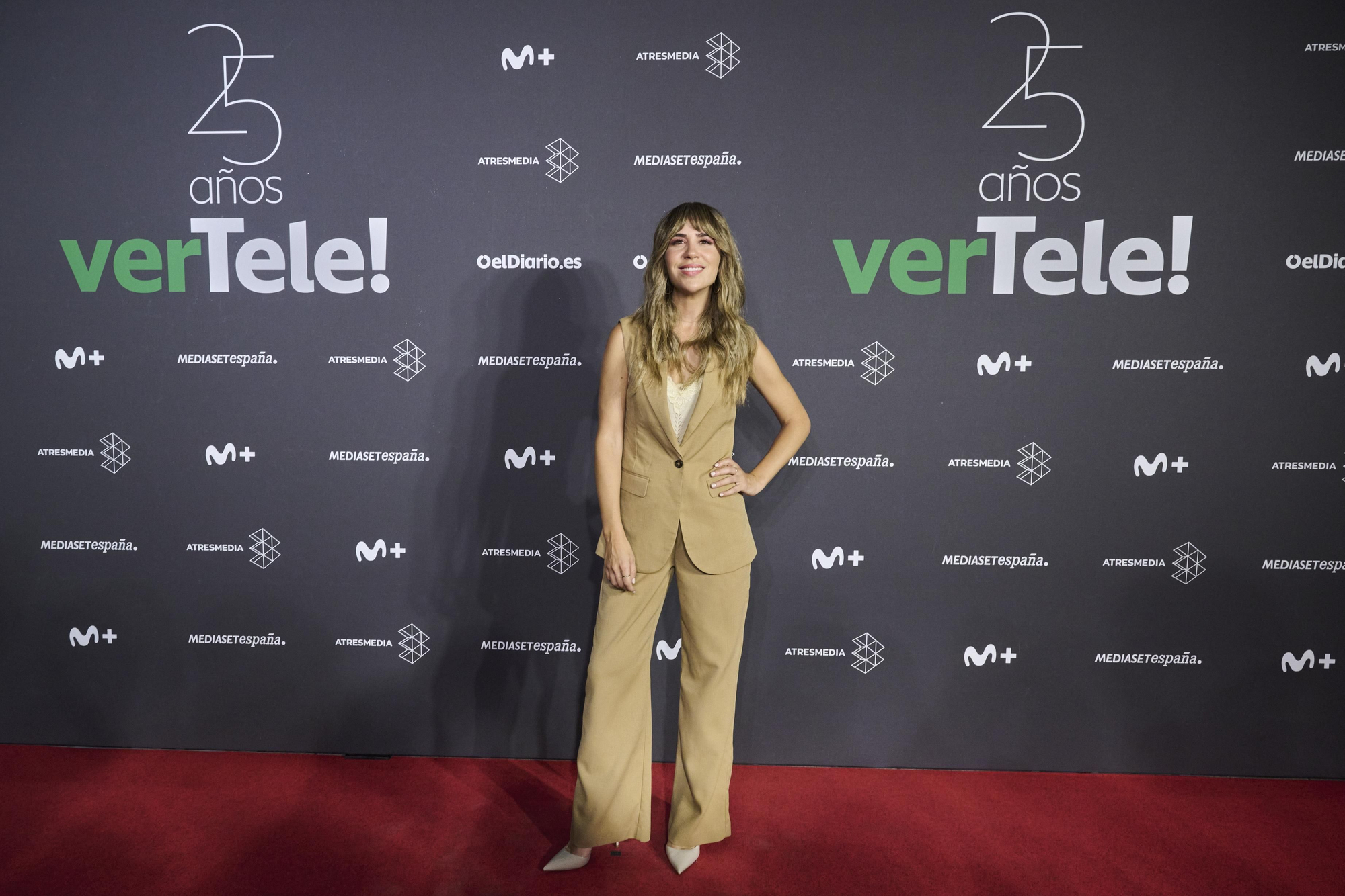 María Gómez en la fiesta 25 aniversario de verTele