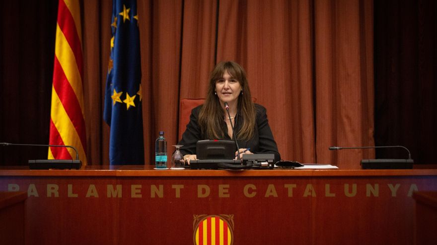 La presidenta del Parlament, Laura Borràs, en una imagen de archivo.