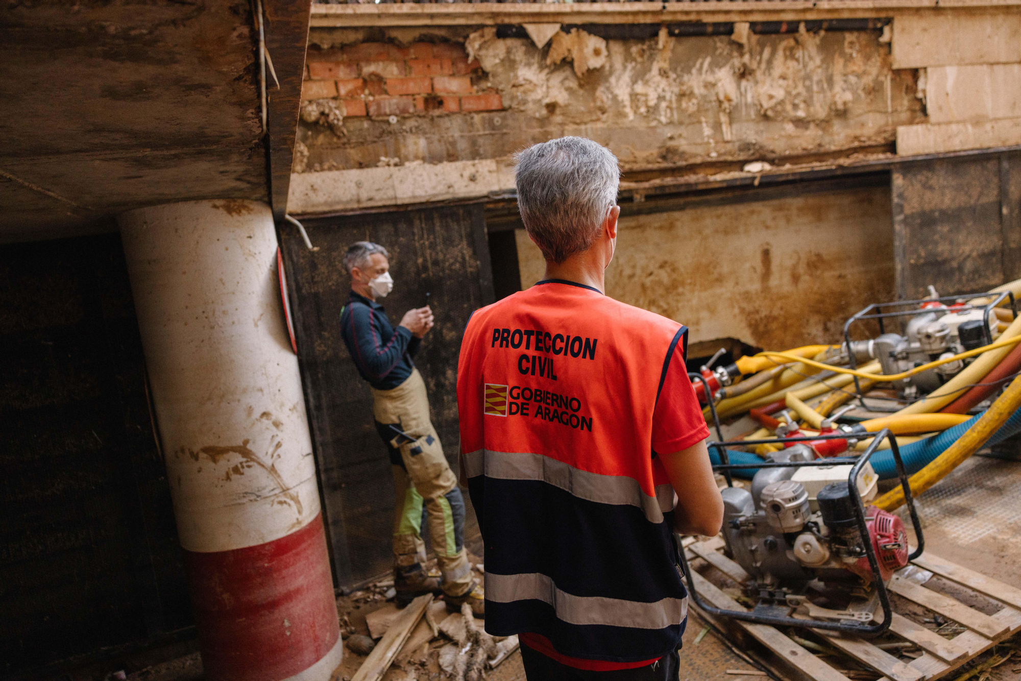 Protección civil del Gobierno de Aragón en Catarroja