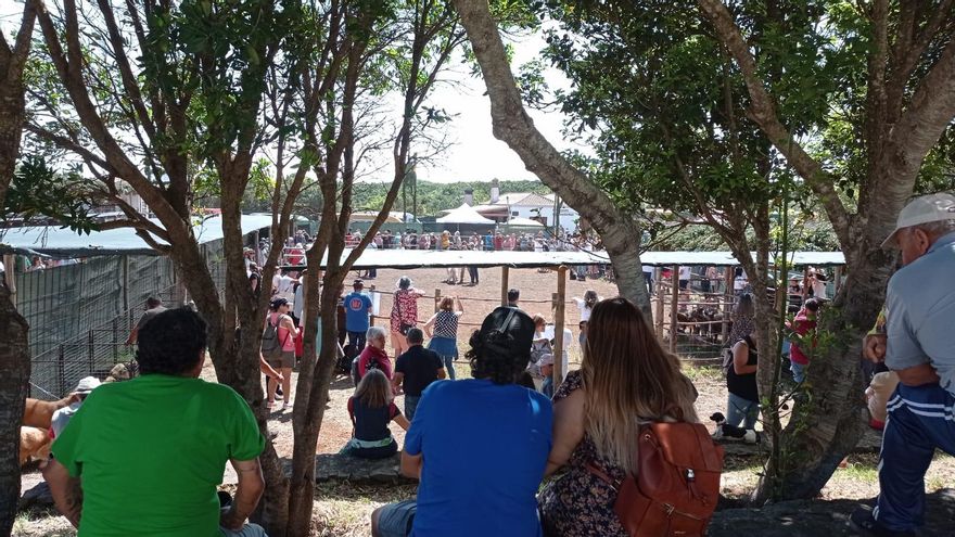 Recinto de la feria ganadera este sábado.