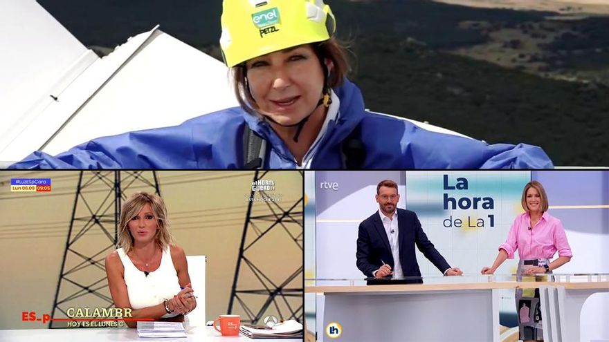 Así han comenzado los matinales la nueva temporada, con Ana Rosa desde un molino de viento