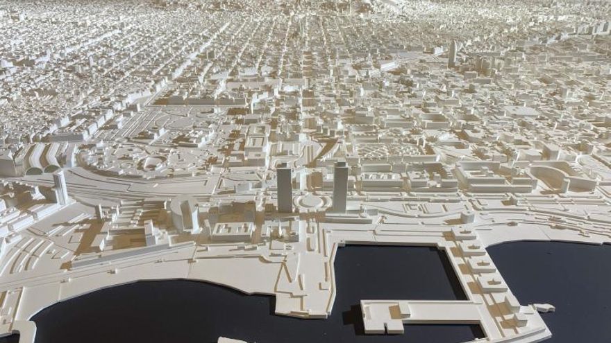 Con representación 3D, inteligencia artificial e impresión digital, esta maqueta de 84 metros cuadrados ofrece una imagen muy fiel de Barcelona