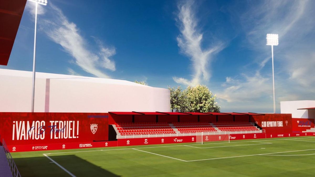 Lío con la reforma del campo de Pinilla (Teruel): el Ayuntamiento del PP acusa a Patrimonio de frenarla y la DGA lo niega