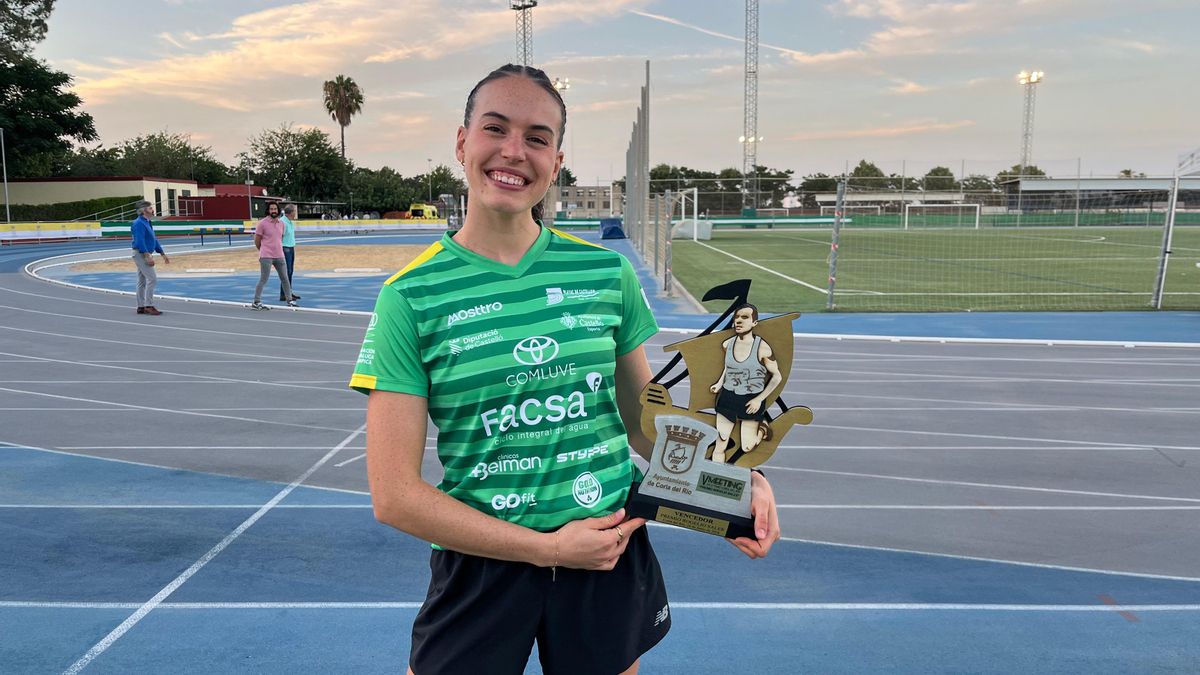 Carmen Avilés, ganadora del meeting de Coria del Río