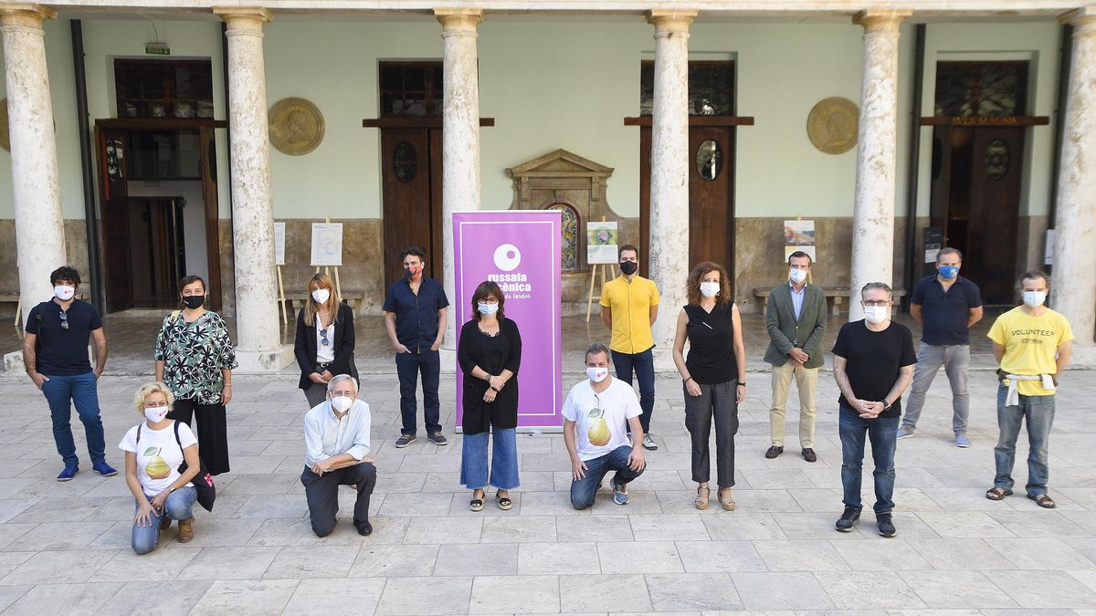 Este lunes durante la presentación de la X edición de Russafa Escènica, en el Centro Cultural La Nau.