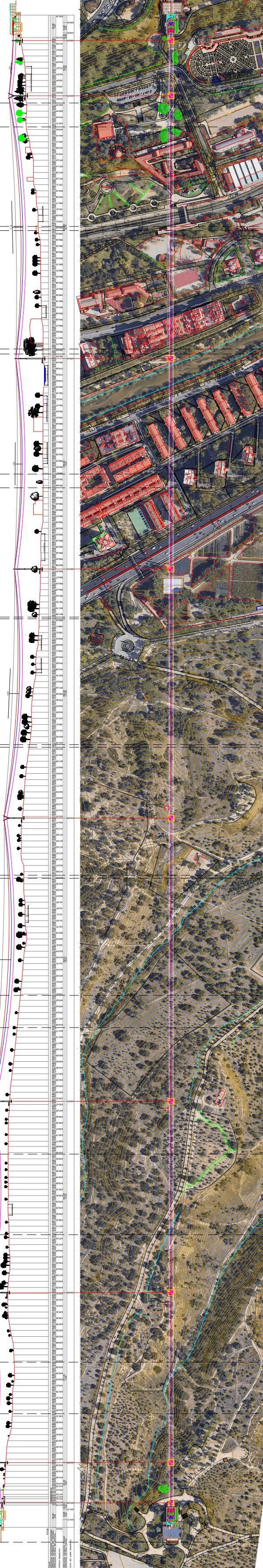 Project plan and location of terminals