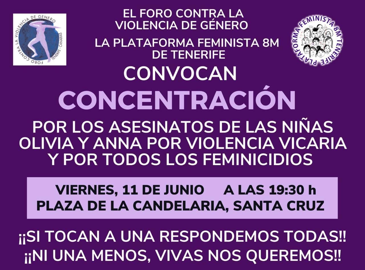Manifestación feminista en Tenerife