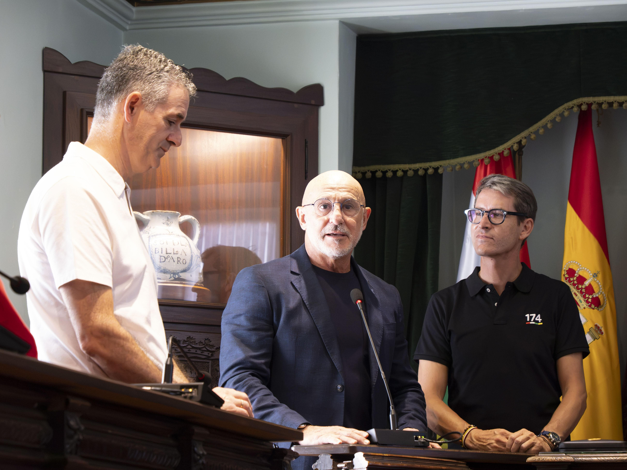Homenaje al seleccionador Luis de la Fuente en Haro tras la victoria en el Mundial de fútbol