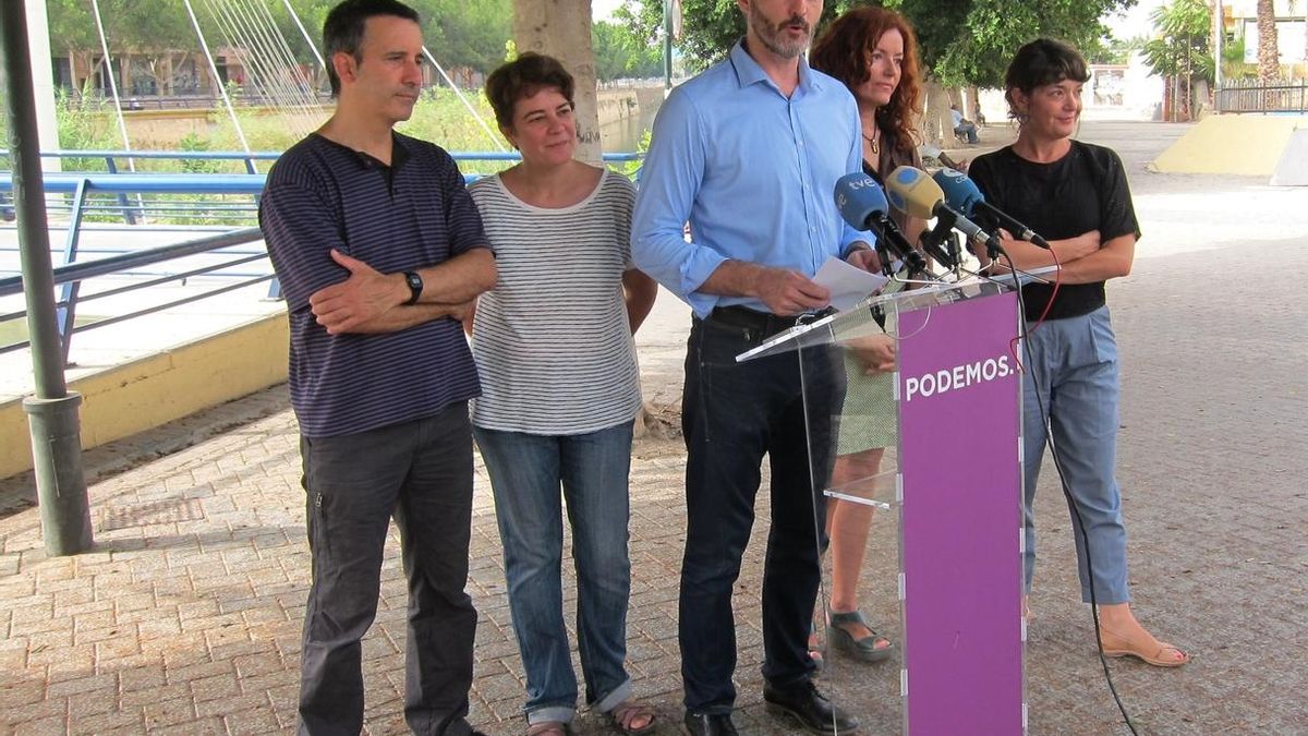 Podemos de Murcia descarta la supresión del trasvase Tajo-Segura, "es algo que no se puede plantear"