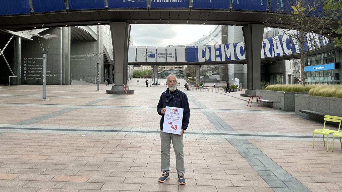 46 días en huelga de hambre para exigir el fin del genocidio: "La batalla decisiva para parar al fascismo es Gaza"