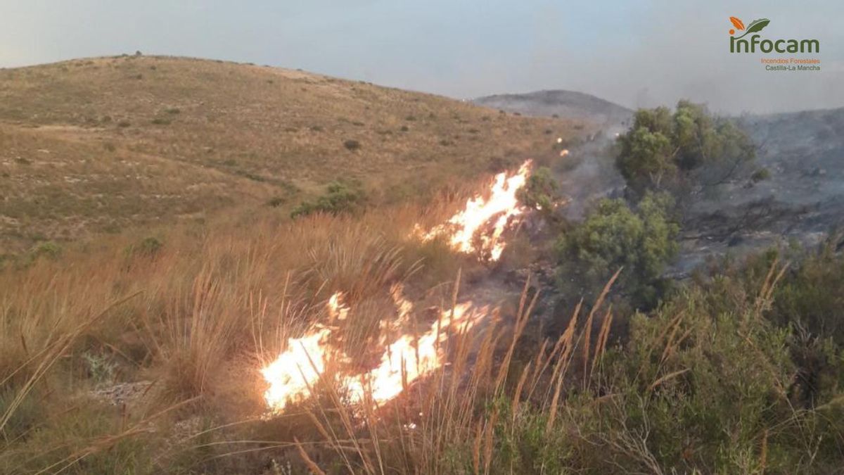 Incendio en Chinchilla de Montearagón