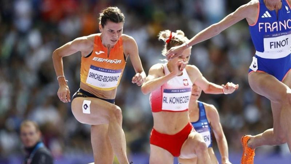 Irene Sánchez-Escribano, en la carrera de los 3.000 obstáculos de París