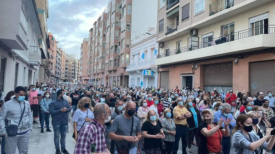 Manifestantes en un momento de la marcha.