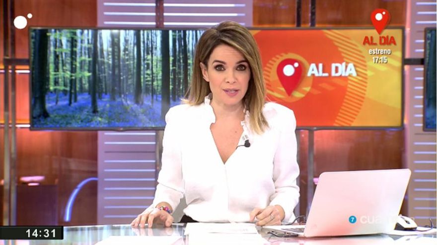 Carme Chaparro en el primer fragmento de "Cuatro al día"